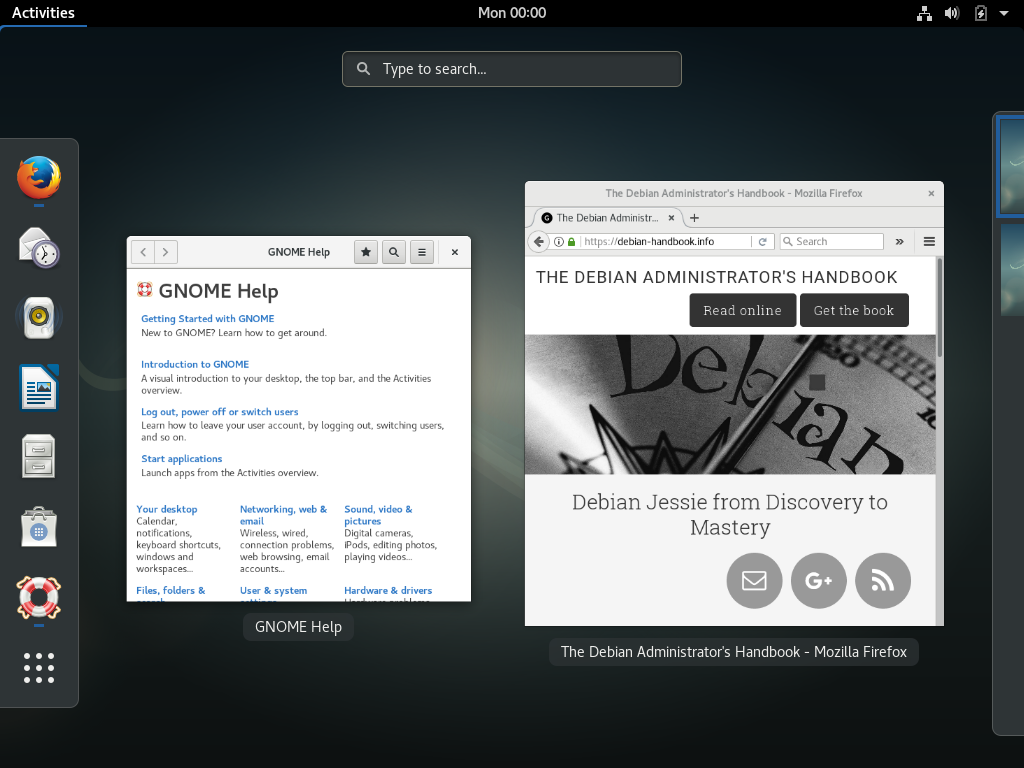 The GNOME desktop